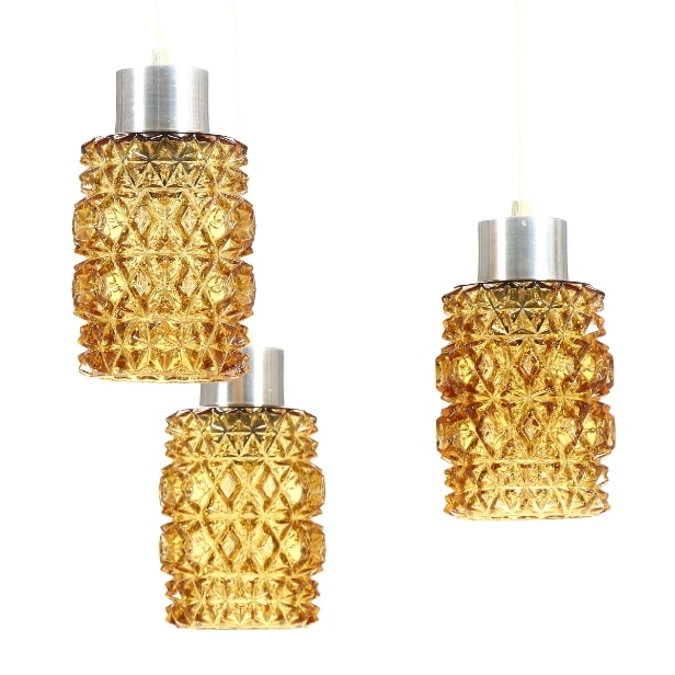 Ceiling lamp with three pendants, second half of the 20th century.