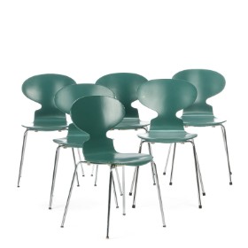 K-3011-004 - Arne Jacobsen. Seks 'Myren' stole, model 3101 (6)