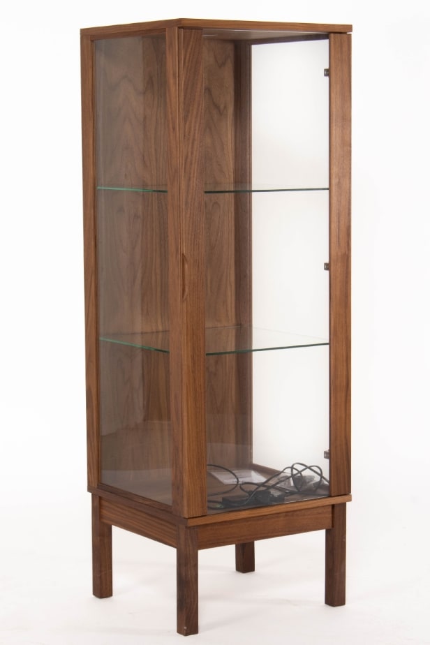 436. Klim Furniture. Display cabinet made of oiled walnut, model V301