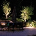 Park/have/bed belysning, fem LED-lamper