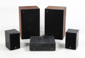 JBL, Yamaha and NAD. Four speakers and amplifier (5)