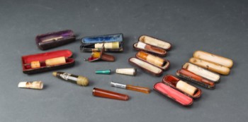 Samling diverse cigaret/cigar mundstykker (14)