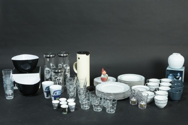 Stelton, Kähler, Aida Poul Pava m.m. Samling termokande, krus, glas m.m. (73)