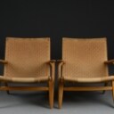 Hans J. Wegner. Par stole model CH25 af egetræ (2) 