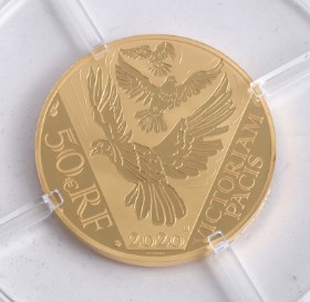 France, 50 Euro FINGULD 2020 - 'Pax Paix Peace' 1/4 ounce