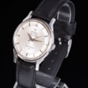 Omega 'Constellation'. Men's steel watch with silver pie-pan dial
