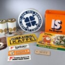 Samling FDB og Cirkelkaffe skilte og memorabilia