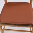 Hyndesæt til 'Folkestolen', Børge Mogensen model J39. Cognac læder. (4)