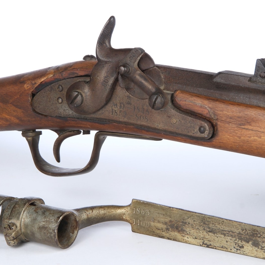 Danish tap rifle model 1848 with bayonet | Lauritz.com