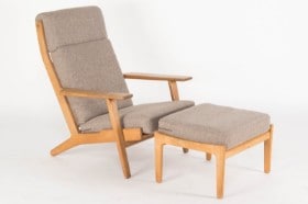 Hans Wegner for Getama GE-290 med skammel (2)