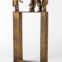 Pierre Martin. ' At vise vejen'. skulptur af patineret bronze, H. 54 cm. 