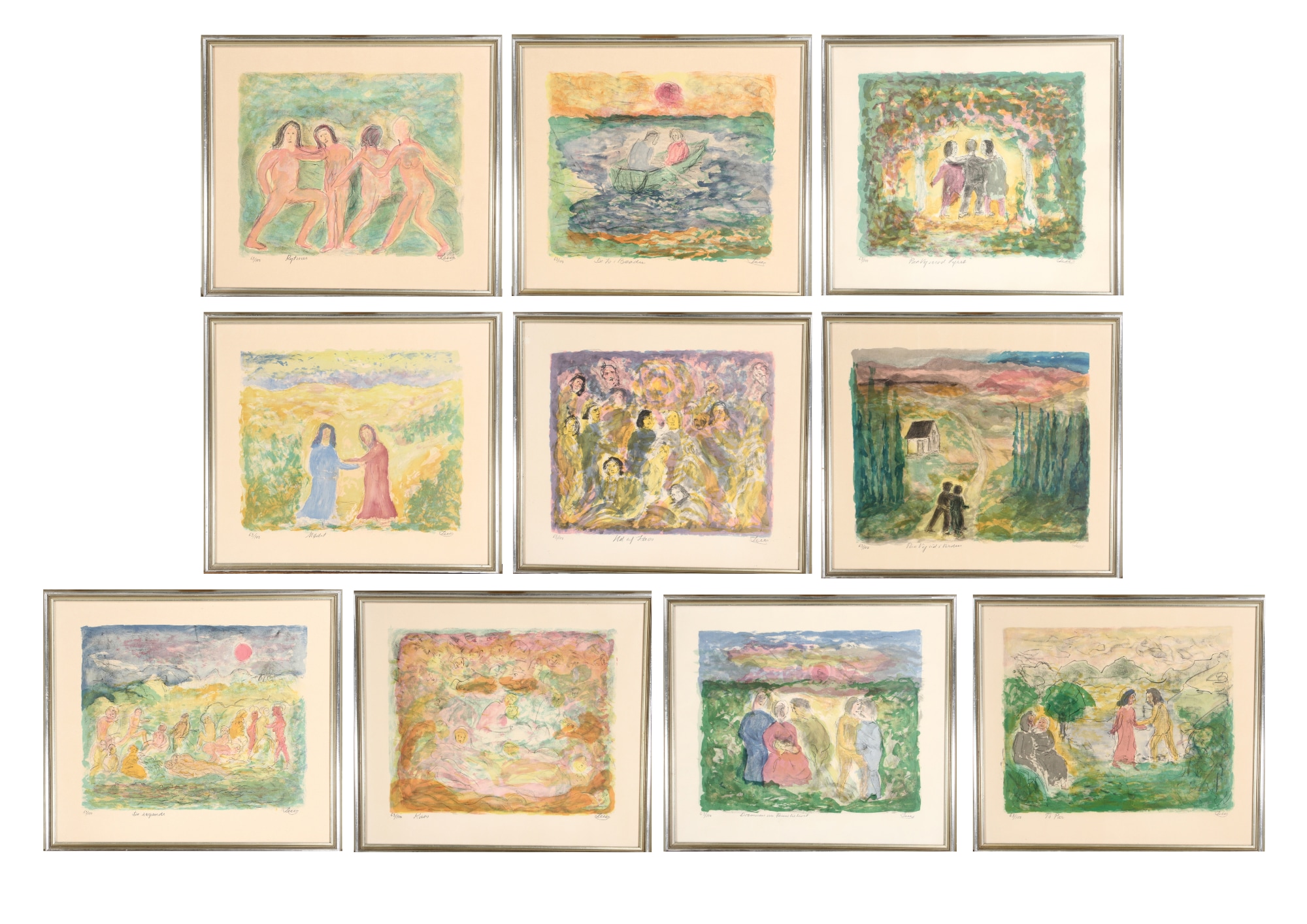Seasonal series Jens Nielsen lithographs (10)