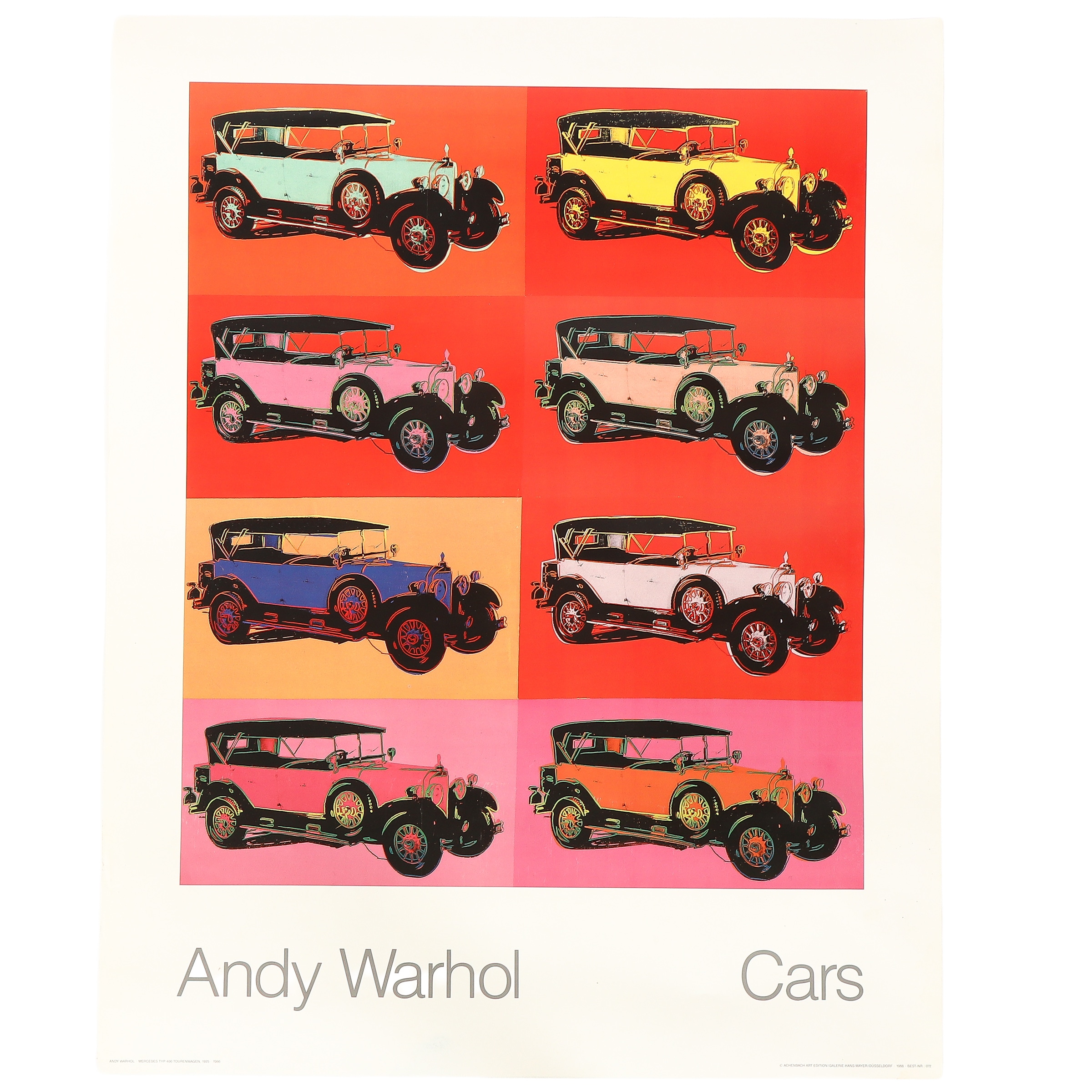 Andy Warhol. Poster. 'Cars'. (CD) | Lauritz.com