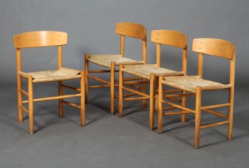 Børge Mogensen. Folkestole, shakerstole/ spisestole, model J39 (4)