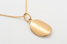 Necklace with pendant of 14 kt. gold