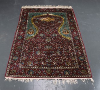 Orientalsk silketæppe, 175 x 108 cm
