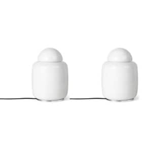 Ferm Living. Et par 'Bell' bordlamper Hvid (2)