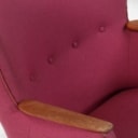 Danish furniture manufacturer. High and low-backed armchair, 1950s (2)