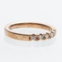 Alliance ring of gold-plated silver with diamonds 0.25 ct.