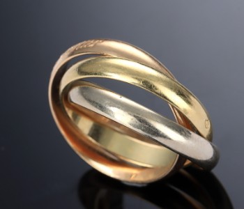 Les must de Cartier. Trinity ring af 18 kt. trefarvet guld