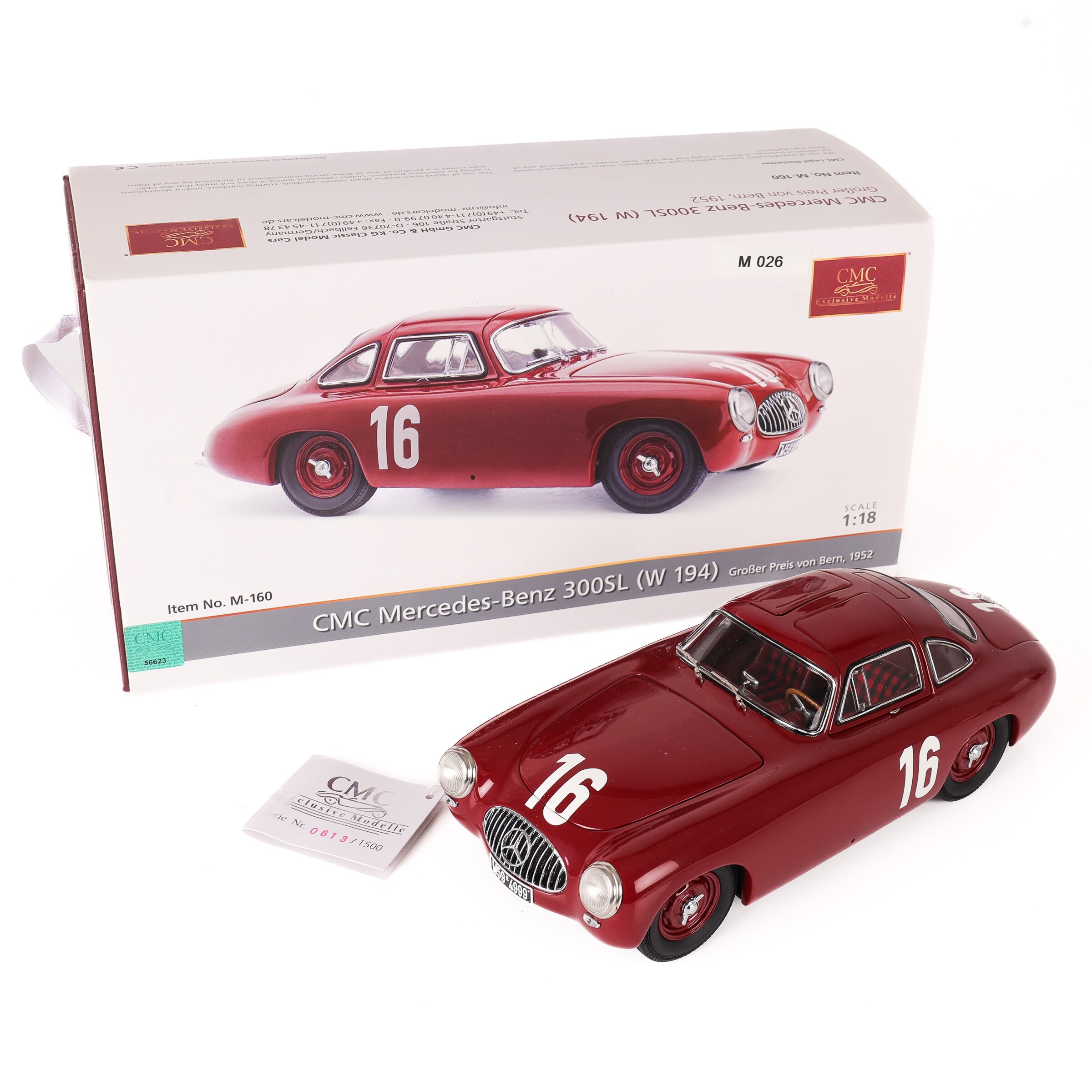 CMC Exclusive Models: Mercedes-Benz 300SL - 1952 | Lauritz.com