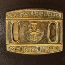 M. H. Jæger, Aarrhus. Pengeskab af metal. Omkring 1900
