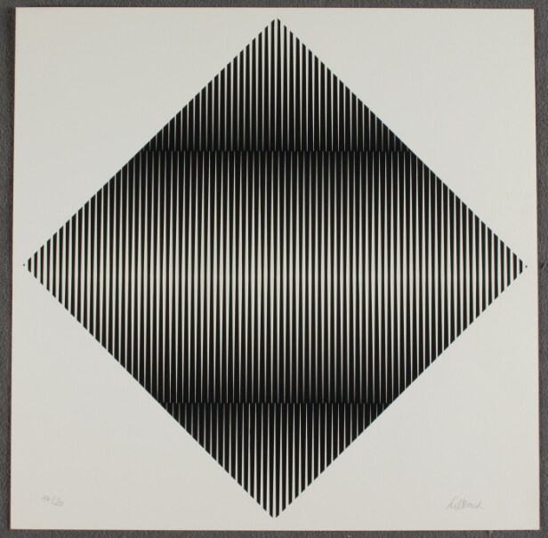 Klaus Hoßbach, Mappenwerk 'Vibrationsfelder', 1969. Serigraphie