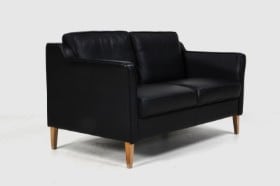 Himolla Polstermöbel GmbH. To-pers. sofa, sort læder