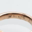 Alliance ring of gold-plated silver with diamonds 0.25 ct.