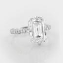 Elegant white gold ring with lab-created diamonds*, approx. 5.67 ct. IGI certified Size 53