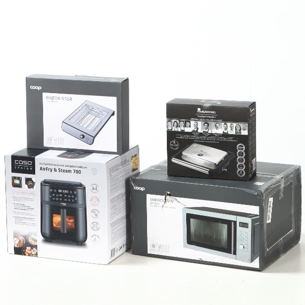 Caso airfryer m/ damp samt Masterpro bordgrill m.m (4)