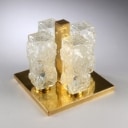 Limburg. Wall lamp made of brass and crystal glass