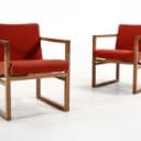 Søborg Furniture, attributed. Four armchairs, oak (4)