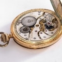 Double-cased men's pocket watch made of 14 kt. gold