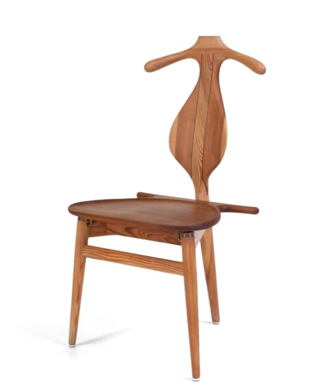 H. J. Wegner. Stol. Jakkens hvile, Oregon Pine / teaktræ, model PP250