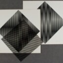 Klaus Hoßbach, Mappenwerk 'Vibrationsfelder', 1969. Serigraphie