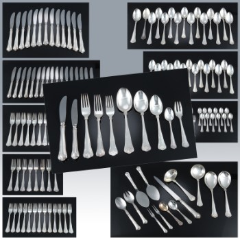 Carl M. Cohr. Gl. Herregård cutlery in silver (137)