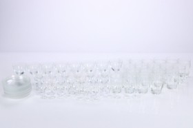 Jacob E. Bang for Holmegaard. 'Ejby' glass set (72)