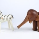 Kay Bojesen. Elefant og Zebra