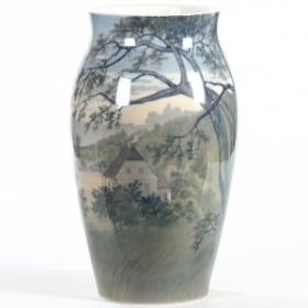 Arthur Boesen for Dahl-Jensen. Gulvvase af porcelæn