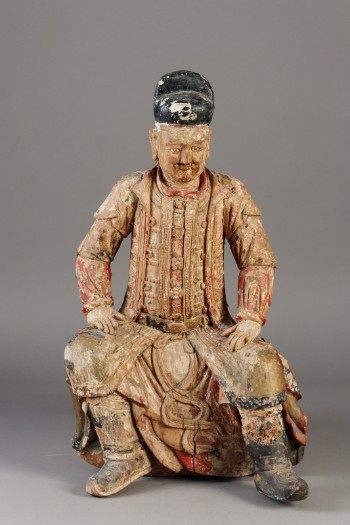Kinesisk figur af træ Qing dynastiet