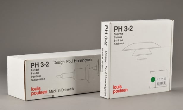 Poul Henningsen 1894-1967. PH 3/2 bordlampe - Grøn 