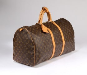 Louis Vuitton. 'Keepall 55' weekend-/ rejsetaske af Monogram Canvas