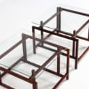 Henning Nørgaard. Par sofaborde / lampeborde, palisander (2)