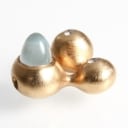 Ole Lynggaard. Fairytale lock with aquamarine and diamonds in 14 kt. gold from the Fairytale series