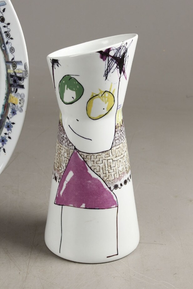 Poul Pava for Aida, fad samt kande, porcelæn (2)