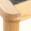 Haslev. Square coffee table w/ tiles, oak