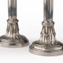 A pair of German Louis Seize silver candelabra, Leipzig circa 1790 (2)