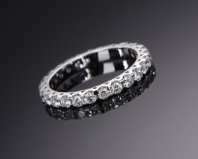 Marco Pasero & Co. Eternityring i 18 kt. hvidguld, 1.04 ct.