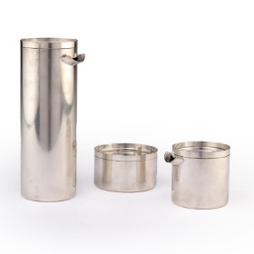 Danish silversmith. Contemporary Sterling Silver Coffee Set (3)